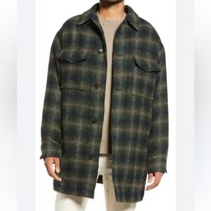 Closed Plaid Wool Shirt Jacket